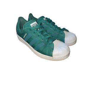 COPY - Adidas M Size 7 Green Superstar White Toe B38080 Sneakers Old School 3 S…